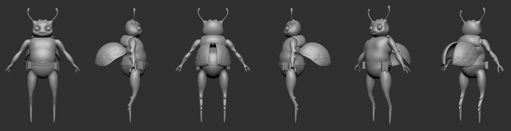 Bumble&#39;s wings open up